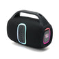 Haut-parleur Bluetooth sans fil portable TWS d'extérieur T&G TG674 avec lumière RVB (noir)