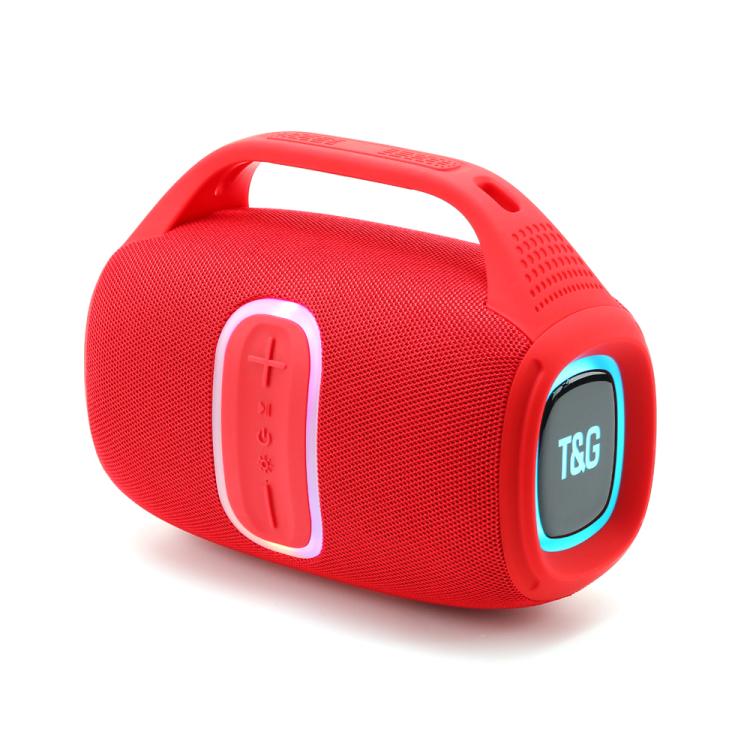 T&G TG674 TWS Outdoor Portable Wireless Bluetooth Speaker with RGB Light(Red)