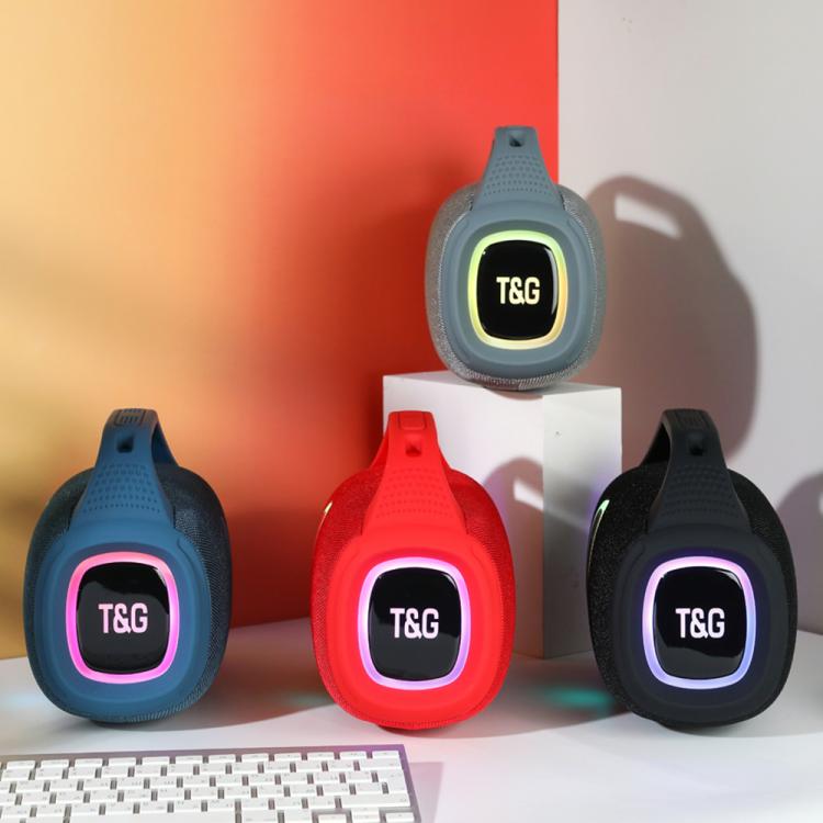 T&G TG674 TWS Outdoor Portable Wireless Bluetooth Speaker with RGB Light(Grey)