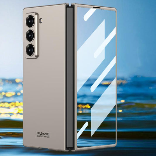 For Samsung Galaxy Z Fold6 Slim GKK Integrated Ultra-thin HD Full Coverage Phone Case(Titanium Gray)