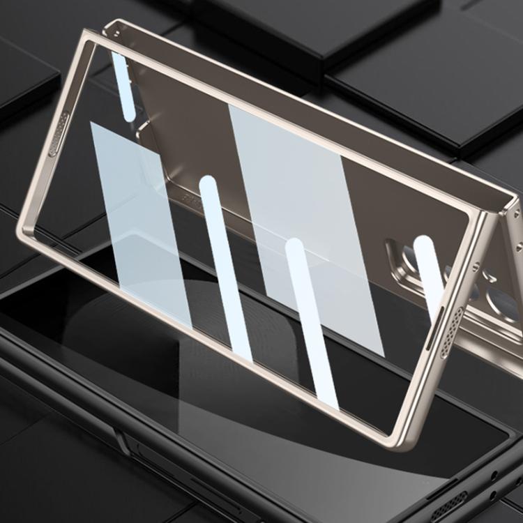 Pour Samsung Galaxy Z Fold6 Slim GKK Coque de téléphone ultra-mince intégrée HD avec couverture complète (Gris Titane)