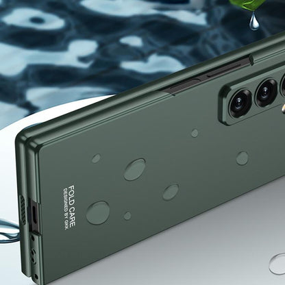 Pour Samsung Galaxy Z Fold6 Slim GKK Coque de téléphone ultra-mince intégrée HD avec couverture complète (Gris Titane)
