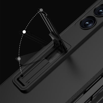 For Samsung Galaxy Z Fold6 Slim GKK Integrated Full Coverage Magnetic Fold Phone Case with Pen Slot / Pen(Titanium Gray)