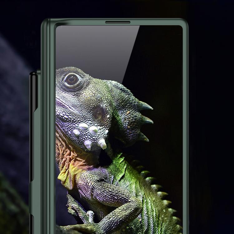 For Samsung Galaxy Z Fold6 Slim GKK Integrated Full Coverage Magnetic Fold Phone Case with Pen Slot / Pen(Titanium Gray)