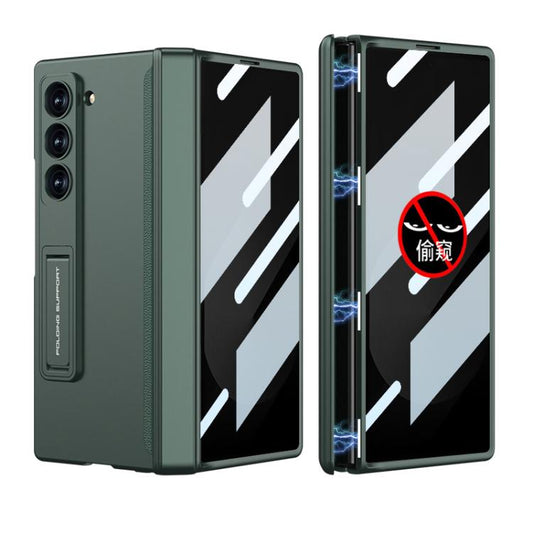 For Samsung Galaxy Z Fold6 Slim GKK Integrated Privacy Full Coverage Magnetic Fold Phone Case(Night Green)