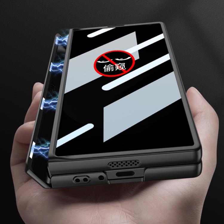 For Samsung Galaxy Z Fold6 Slim GKK Integrated Privacy Full Coverage Magnetic Fold Phone Case(Black)