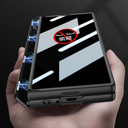 For Samsung Galaxy Z Fold6 Slim GKK Integrated Privacy Full Coverage Magnetic Fold Phone Case(Black)