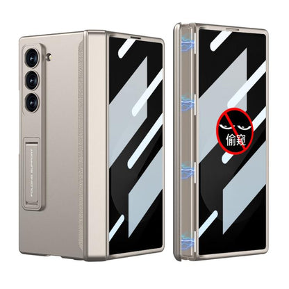 For Samsung Galaxy Z Fold6 Slim GKK Integrated Privacy Full Coverage Magnetic Fold Phone Case(Titanium Gray)