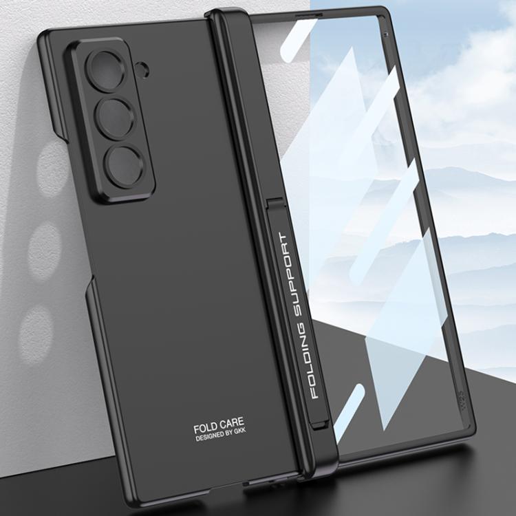 For Samsung Galaxy Z Fold6 Slim GKK Integrated Magnetic Folding Hinge All-inclusive Phone Case(Titanium Gray)