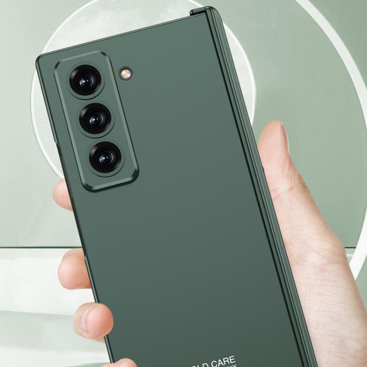 For Samsung Galaxy Z Fold6 Slim GKK Integrated Magnetic Folding Hinge All-inclusive Phone Case(Titanium Gray)