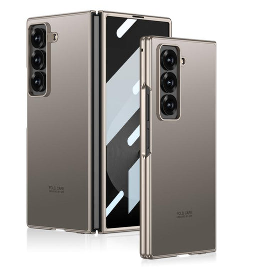 For Samsung Galaxy Z Fold6 Slim GKK Integrated AG Craft Skin Feel Full Coverage Phone Case(Titanium Gray)