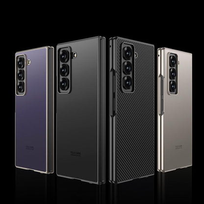 For Samsung Galaxy Z Fold6 Slim GKK Integrated AG Craft Skin Feel Full Coverage Phone Case(Carbon Fibre)