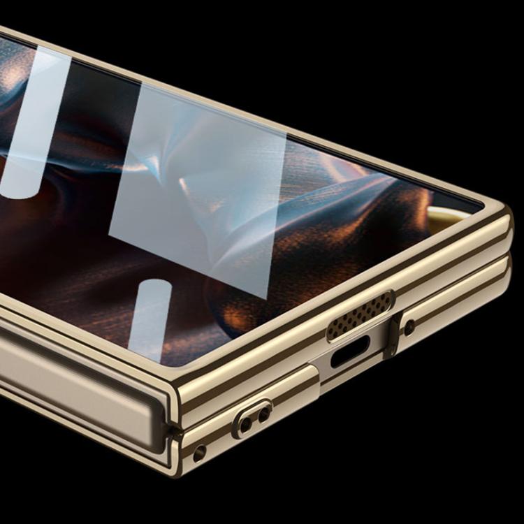 For Samsung Galaxy Z Fold6 Slim GKK Integrated Electroplating Phantom Full Coverage Phone Case(Black)