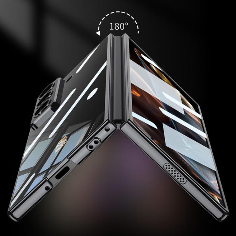 For Samsung Galaxy Z Fold6 Slim GKK Integrated Electroplating Phantom Full Coverage Phone Case(Black)