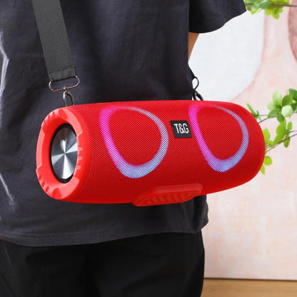 T&G TG676 30W Music Battle Drum Portable Strap Bluetooth Speaker with RGB Light(Grey)