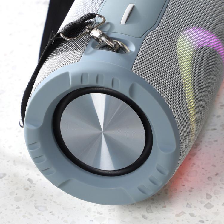 T&G TG676 30W Music Battle Drum Portable Strap Bluetooth Speaker with RGB Light(Black)