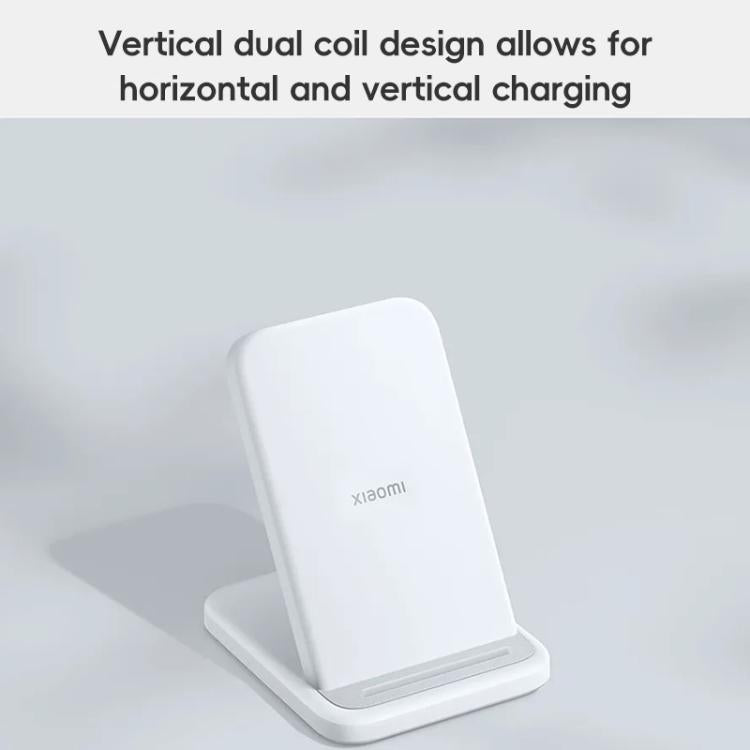 Chargeur sans fil vertical 30W Xiaomi (blanc)