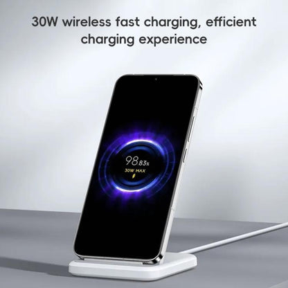 Chargeur sans fil vertical 30W Xiaomi (blanc)