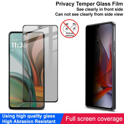 For Motorola Moto G75 5G imak HD Full Screen Anti-spy Tempered Glass Protective Film