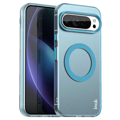 Pour Google Pixel 9 / 9 Pro Coque de Téléphone Antichoc MagSafe Série IMAK Candy (Bleu)