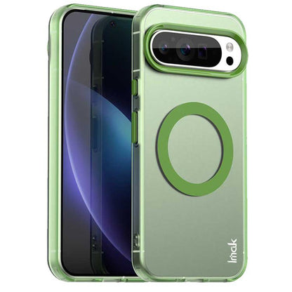 For Google Pixel 9 / 9 Pro IMAK Candy Series Shockproof MagSafe Phone Case(Green)