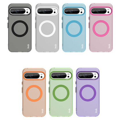 For Google Pixel 9 Pro XL IMAK Candy Series Shockproof MagSafe Phone Case(White)