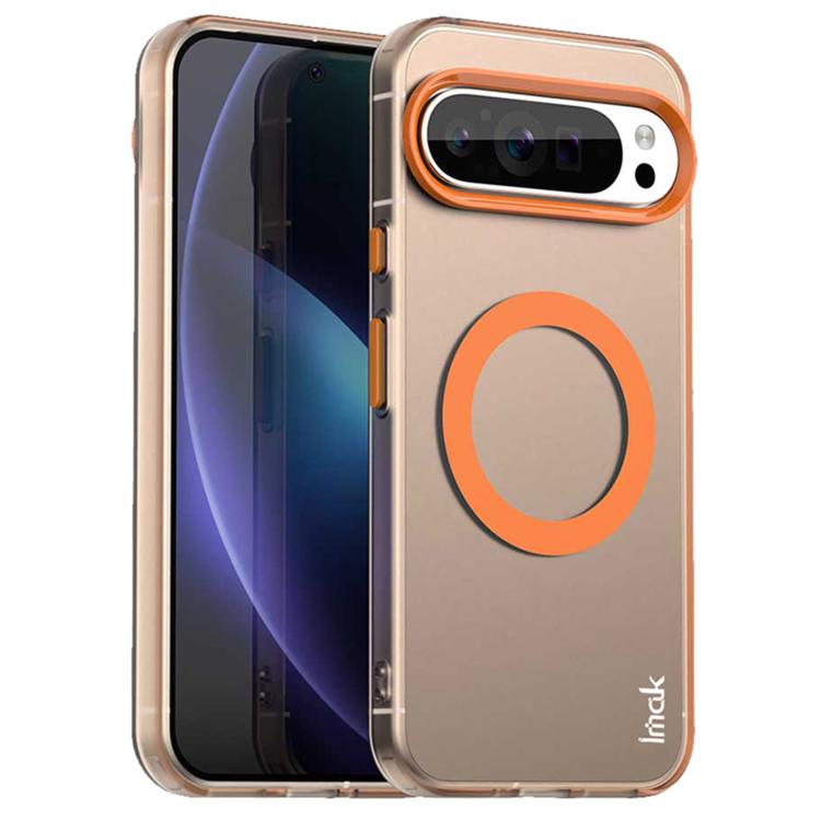 For Google Pixel 9 Pro XL IMAK Candy Series Shockproof MagSafe Phone Case(Orange)