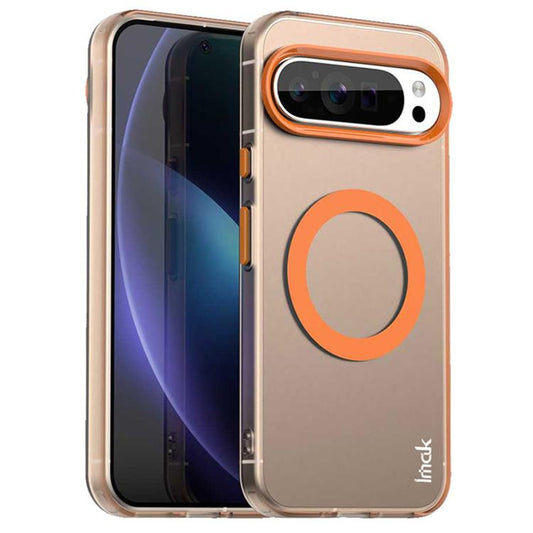 For Google Pixel 9 Pro XL IMAK Candy Series Shockproof MagSafe Phone Case(Orange)
