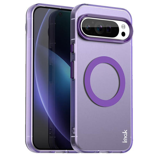 For Google Pixel 9 Pro XL IMAK Candy Series Shockproof MagSafe Phone Case(Purple)