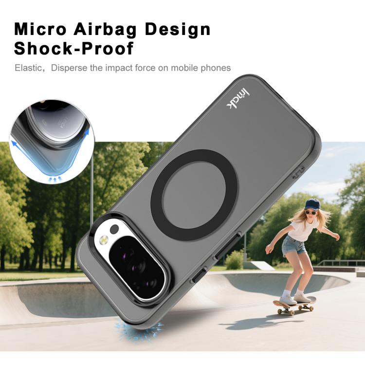 Pour Google Pixel 10 / Pixel 10 Pro Coque de téléphone antichoc IMAK Candy Series MagSafe (Noir)