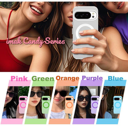 For Google Pixel 10 / Pixel 10 Pro IMAK Candy Series Shockproof MagSafe Phone Case(White)