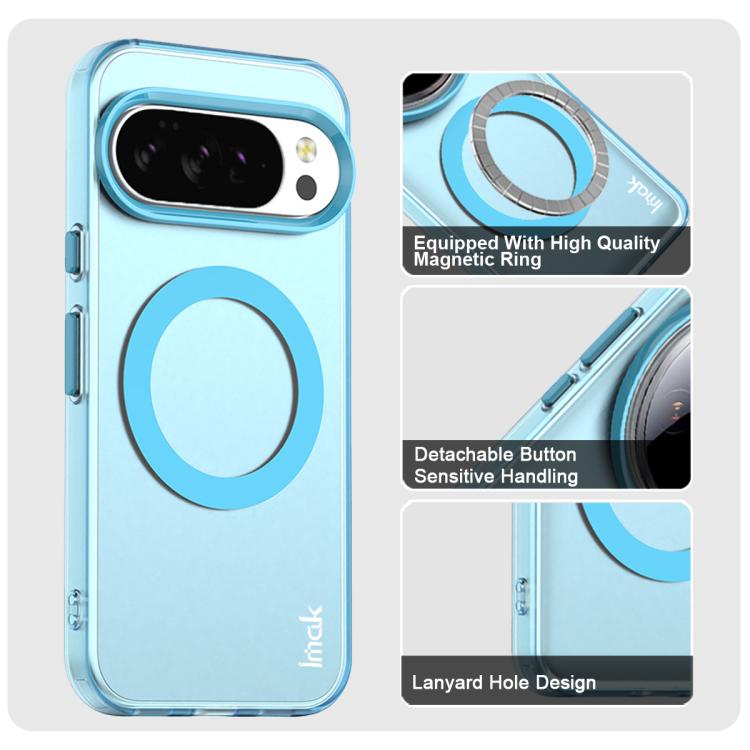 For Google Pixel 10 / Pixel 10 Pro IMAK Candy Series Shockproof MagSafe Phone Case(Blue)