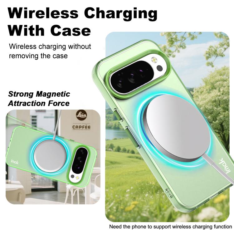 For Google Pixel 10 / Pixel 10 Pro IMAK Candy Series Shockproof MagSafe Phone Case(Green)
