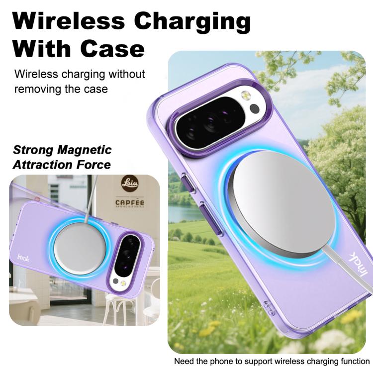 For Google Pixel 10 / Pixel 10 Pro IMAK Candy Series Shockproof MagSafe Phone Case(Purple)