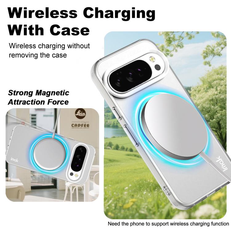 For Google Pixel 10 Pro XL IMAK Candy Series Shockproof MagSafe Phone Case(White)