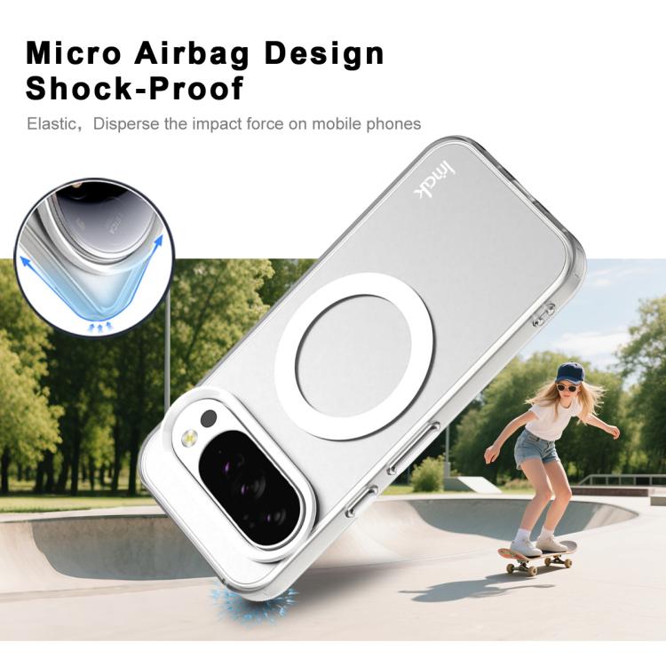 For Google Pixel 10 Pro XL IMAK Candy Series Shockproof MagSafe Phone Case(White)