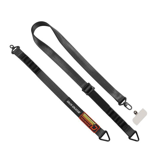 Cordon de téléphone en nylon réglable pour bandoulière DUX DUCIS Outdoor Series (Noir)