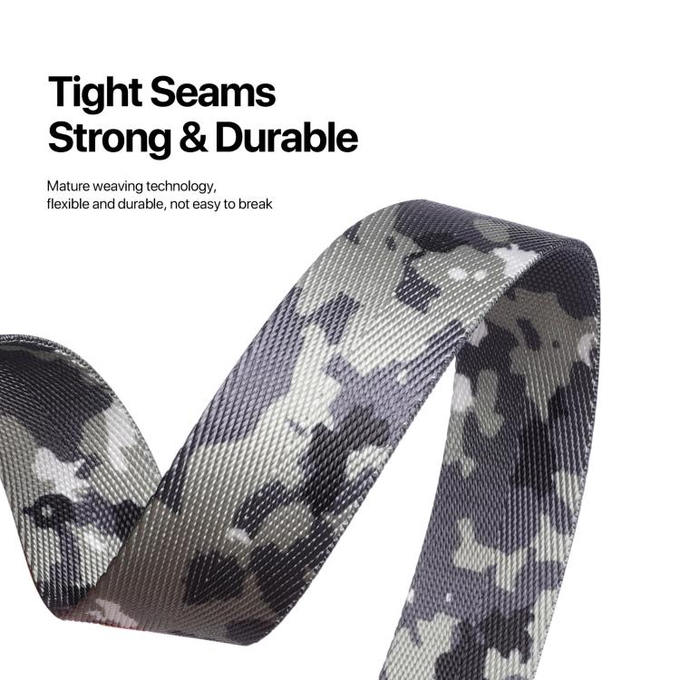 DUX DUCIS Cordon de téléphone réglable en nylon de la série Outdoor (Vert Camouflage)