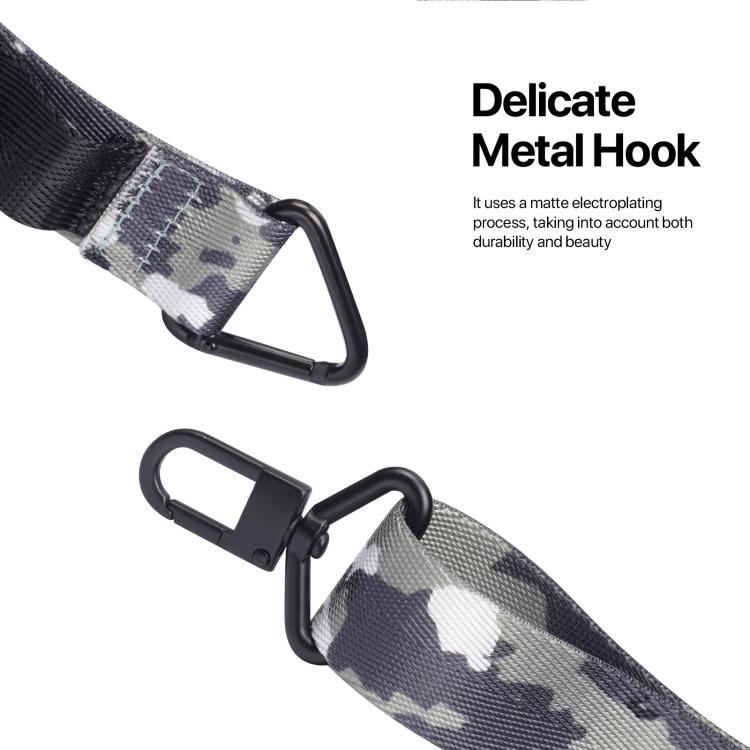 DUX DUCIS Cordon de téléphone réglable en nylon de la série Outdoor (Vert Camouflage)