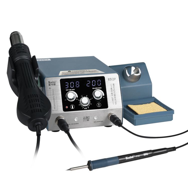 Kaisi 8512P 2 in 1 Constant Temperature Digital Display Hot Air Gun Soldering Iron Rework Station, Plug:EU Plug