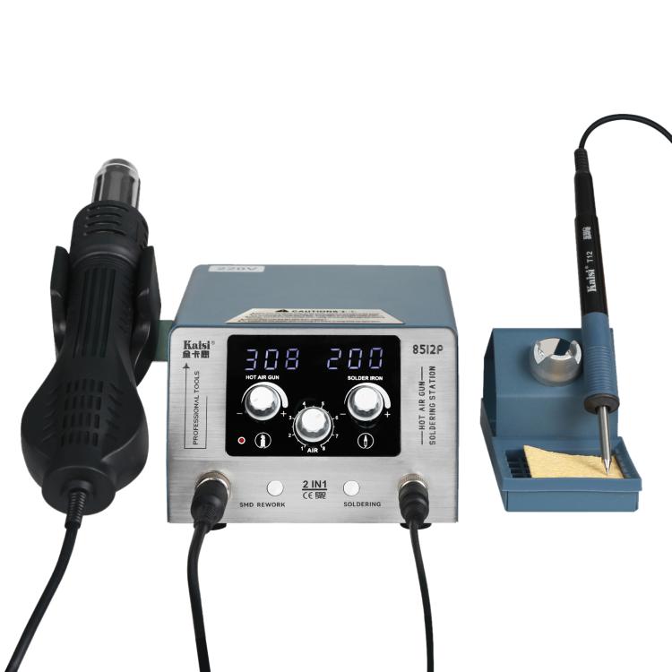 Kaisi 8512P 2 in 1 Constant Temperature Digital Display Hot Air Gun Soldering Iron Rework Station, Plug:EU Plug