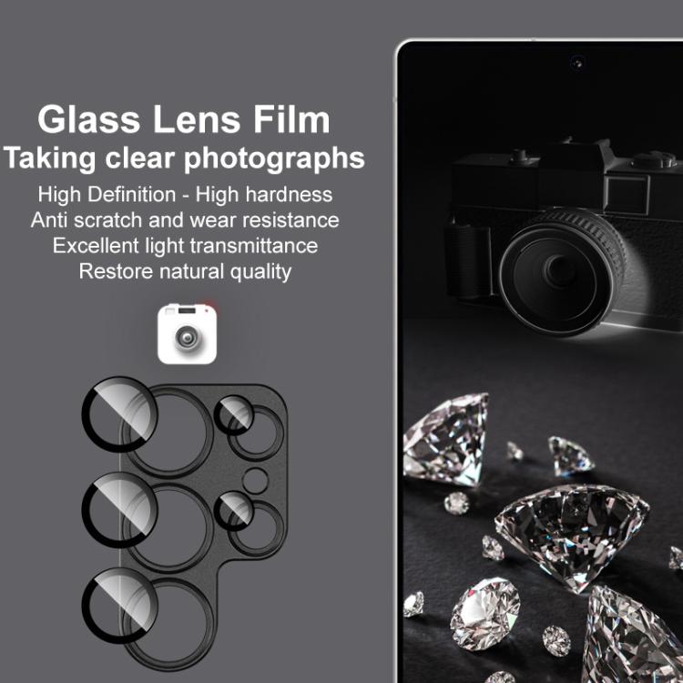 Pour Samsung Galaxy S25 Ultra 5G IMAK Metal Armor Film de protection d'objectif photo premium (noir)