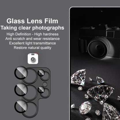 Pour Samsung Galaxy S25 Ultra 5G IMAK Metal Armor Film de protection d'objectif photo premium (noir)