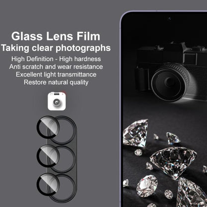 Pour Samsung Galaxy S25+ 5G Film de protection d'objectif en métal IMAK Metal Armor (noir)