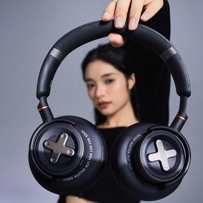 Dmooster D19 Pro ANC and EDC Noise Reduction Bluetooth Headphones(Black)