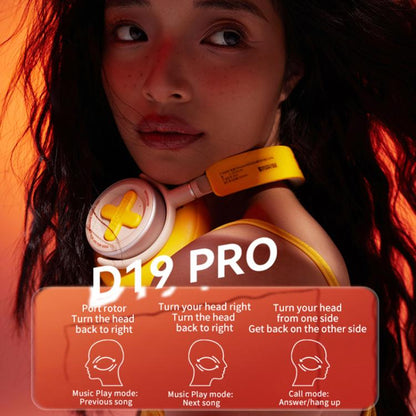 Dmooster D19 Pro ANC and EDC Noise Reduction Bluetooth Headphones(Black)