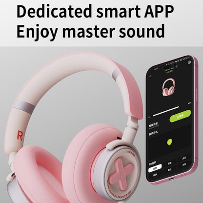 Dmooster D19 Pro ANC and EDC Noise Reduction Bluetooth Headphones(Black)