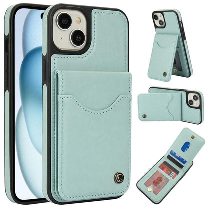 Pour iPhone 11 Étui de Téléphone en Cuir avec Rabat Vertical AwQuer et Porte-Cartes (Vert)