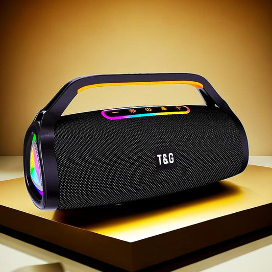 T&G TG417 40W Portable Outdoor Bass Dual Microphone Wireless Bluetooth Speaker(Black)