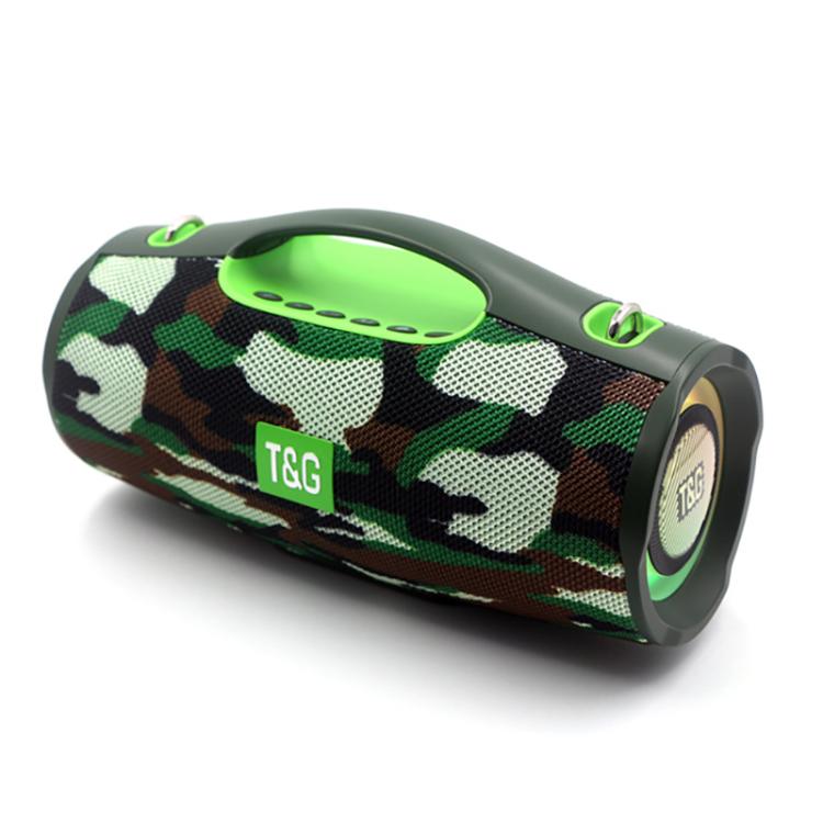 T&G TG437 20W Portable TWS Subwoofer Bluetooth Speaker(Camouflage)